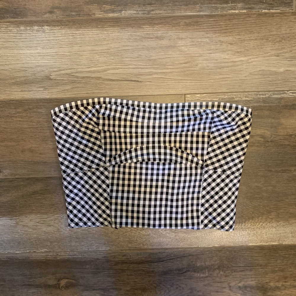 Forever 21 gingham tube top
